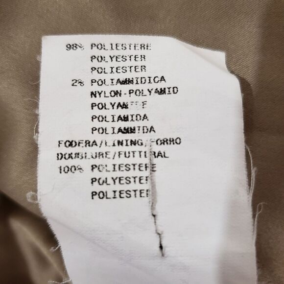 Armani Collezioni Size 12 Black Gold Quilted Print Cropped Spring Fall Jacket - Picture 13 of 13